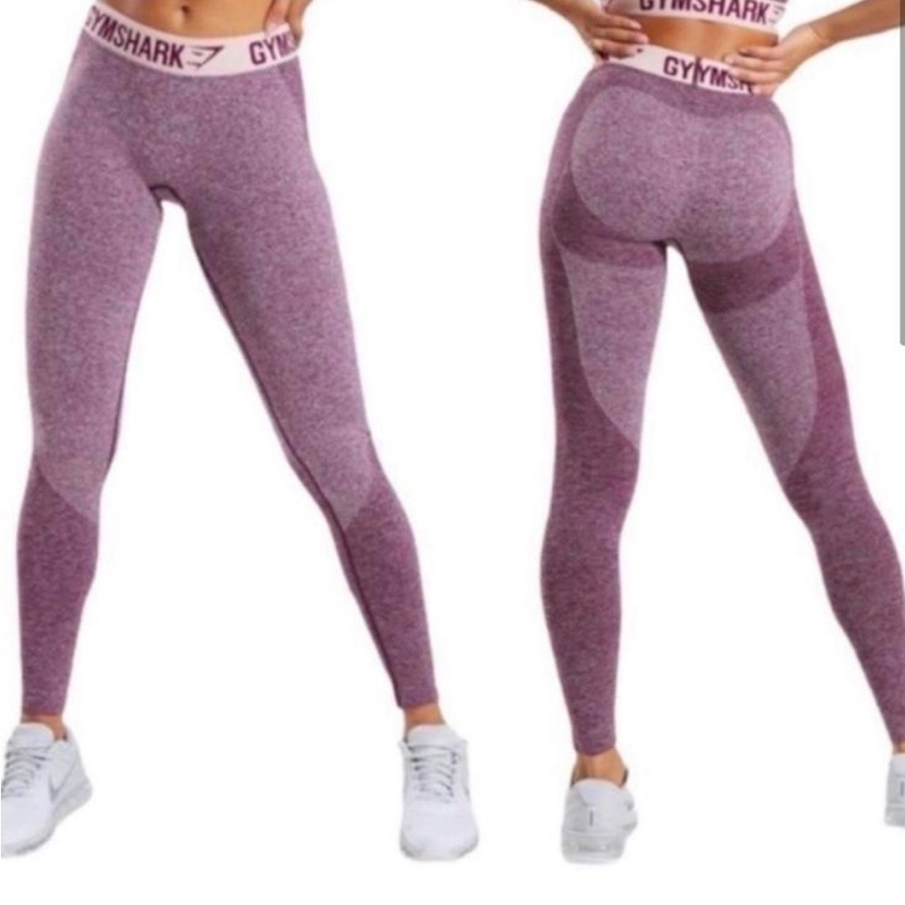 Gymshark flex Leggings maroon  size medium
